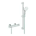 Produktbild: Grohe Thermostat-Brausebatterie Grohtherm 800 34565_2 mit Brausegarnitur 600mm chrom