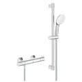 Produktbild: Grohe Thermostat-Brausebatterie Grohtherm 800 345652 mit Brausegarnitur 600mm chrom