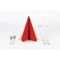 Produktbild: Sovie HORECA XL Serviette in Rot aus Linclass® Airlaid, 1/4 Falz, 48 x 48 cm, 50 Stück
