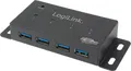 Produktbild: LogiLink USB 3.0 HUB 4-port, metal, incl. power supply