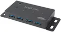 Produktbild: LogiLink USB 3.0 Hub für Wandmontage, 4 Port, Metallgehäuse