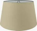 Produktbild: Wogati® Premium Lampenschirm E14/E27 Baumwolle|Beige / Größe: XL