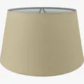 Produktbild: Wogati® Premium Lampenschirm E14/E27 Baumwolle | Verschiedene Größen & Farben | Beige/Größe: XL | Für Stehlampe, Hängelampe & Tischlampe