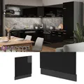 Produktbild: Geschirrspülerblende Küchenmöbel R-Line Solid Anthrazit Schwarz 60 cm Vicco