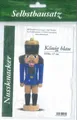 Produktbild: Bausatz Nussknacker König blau 15 cm