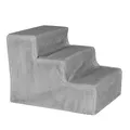 Produktbild: Haustiertreppe mit Plüschbezug 46x36x34 cm robuste Hundetreppe mit niedriger ...