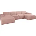Produktbild: Kaiser Möbel Ecksofa, Rosa, Textil, 4-Sitzer, 344x73x165 cm, Wohnzimmer, Sofas & Couches, Wohnlandschaften, Wohnlandschaften in U-Form