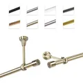 Produktbild: MDEKOR Gardinenstange Vorhangstange 19mm, 1-läufig, kürzbar, 1-läufig Wand oder Deckenmontage, 540 cm Antik Gold goldfarben 540 cm