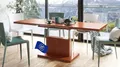 Produktbild: Mazzoni Aston Couchtisch ausziehbar höhenverstellbar 120/200cm in Kirschbaum modern vielseitig Wohnzimmertisch Esstisch Beistelltisch Sofatisch platzsparend hochwertig Wohnzimmer
