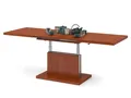 Produktbild: Mazzoni Couchtisch Aston Kirschbaum stufenlos höhenverstellbar ausziehbar 120 bis 200cm, Funktionstisch, Wohnzimmertisch, Tisch, Esstisch, Sofatisch