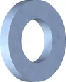 Produktbild: REISSER 100x Unterlegscheibe DIN 125, D  6,4, Stahl, verzinkt, blau