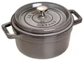 Produktbild: STAUB Cocotte, Gusseisen Bräter, Alle Herdarten inkl Induktion, Rund, 22 cm, 2,6 L, Graphit-Grau