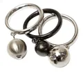 Produktbild: DKNY Fingerring Damen, aus Edelstahl, Silber/Grau/Schwarz, Perlen, Gr. 54 (17,2mm)