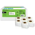 Produktbild: DYMO Etikettenrollen für Etikettendrucker weiß, 54,0 x 25,0 mm, 6 x 500 Etiketten