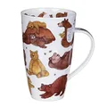 Produktbild: Gorgeous 'Grizzlies' Grizzly Brown Bear Dunoon Fine Bone China Large Mug Henley Style by Dunoon