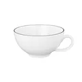 Produktbild: SELTMANN WEIDEN Teetasse - 0,20 L - Durchmesser: 11,3 cm - Höhe: 4,9 cm - Lido - Form: Rund - 10826 Weiß - Black Line