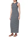 Produktbild: Tommy Hilfiger Damen Kleid Midi Dress Slim Fit, Mehrfarbig (Dark Night Navy/Ecru STP), M