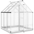 Produktbild: vidaXL Gewächshaus 4005831, 2,86 m² Fläche, 169 x 169 x 202 cm, Polycarbonat, Fundamentrahmen