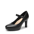 Produktbild: DREAM PAIRS Dame Mary Janes Pumps High Heel Kleid Schuhe Bequeme niedrige Plattform Pumps für Damen,Size 40,Schwarz,SDPU2425W