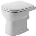 Produktbild: Duravit D-Code Stand Flachspül WC 2109092000 Weiß Hochglanz, HygieneGlaze, Abgang waagerecht