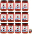 Produktbild: 12x Così Com'è Datterino Rosso,Rote Datterino-Tomate im Meerwasser,Italienische Tomaten, 350g Glas + Italian Gourmet Polpa di Pomodoro 400g Dose