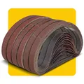 Produktbild: 13mm x 457mm Premium Schleifband-Set 60 Stück, Körnung 40/60/80/120/150/240, für Bandschleifer
