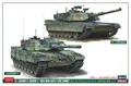 Produktbild: M1 Abrams & Leopard 2 Panzer 1:72 Plastik Modellbausatz HASEGAWA