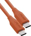 Produktbild: InLine USB 2.0 Kabel - USB-C Schnellladekabel 100W - Papaya - 0,5m (35895O)