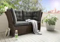 Produktbild: Destiny Loungesofa PALMA 2-Sitzer, inkl. Auflagen, Polyrattan, vintage braun