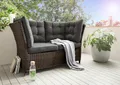 Produktbild: Destiny Loungesofa PALMA 2-Sitzer, inkl. Auflagen, Polyrattan, vintage braun