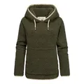 Produktbild: REPUBLIX Kapuzenpullover CAROL Damen Teddy Sweatjacke Plüsch Hoodie Pullover Jacke L