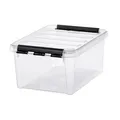 Produktbild: 1 bis 60x smartstore Aufbewahrungsbox CLASSIC 8 L, Clips: schwarz BIS 64% RABATT
