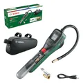 Produktbild: Bosch elektrische Fahrradpumpe/Luftpumpe/Mini Kompressor EasyPump (3,0 Ah Akku; 3,6 Volt; Autostop-Funktion; 150 PSI; 10,3 bar; LED; USB-C®; 3X Adapter; Schnellanschlussstecker; Fahrradtasche)
