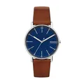 Produktbild: Skagen Herren-Signatur-Dreizeigeruhr, 40 mm Gehäusegröße Lederarmband