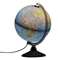 Produktbild: Idena 10411 - Globus mit politischem Kartenbild bei ausgeschalteter Beleuchtung und Sternbildern beim Einschalten des Lichtes, ca. 25 cm im Durchmesser