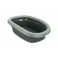 Produktbild: Trixie Carlo Be Eco Litter Box With Rim Anthracite / Grey