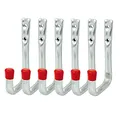 Produktbild: VORMANN Wandhaken Gerätehaken Garagenhaken Lasthaken Haken | Traglast bis 35 kg | witterungsbeständig | U-Form, 6-teiliges Set, Größe 125 x 86 x 53 x 60 mm | Made in Germany