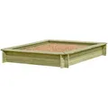 Produktbild: Gartenpirat Sandkasten 150x150 cm aus Holz imprägniert TÜV geprüft