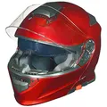 Produktbild: RS-983 Bluetooth Klapphelm Motorradhelm Conzept Motorrad Modular Helm rueger, Farbe:Rot, Größe:XXL (63-64)