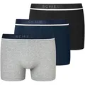 Produktbild: Schiesser Boxer 95/5 (3er-Pack) mit sportlichem Logo-Webgummibund blau|bunt|grau|schwarz 6