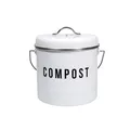 Produktbild: Komposteimer mit Aktivkohlefilter Landhaus Küchenabfallbehälter Metall neuetisch
