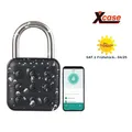 Produktbild: Xcase Smartes Metall-Vorhängeschloss mit Zahlencode & App, Bluetooth 5, IP67
