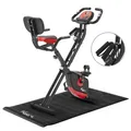 Produktbild: KM-Fit Heimtrainer, Fitnessbike, zusammenklappbares Fitnessfahrrad, bis 100 kg