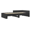 Produktbild: vidaXL Bett Bettgestell Schwarz 75x190 cm Holzwerkstoff