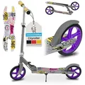 Produktbild: Kinder-Roller 24622, mit XXL-Rädern, Fußständer, Hinterrad-Reibungsbremse, blau - Blau