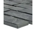Produktbild: Mosafil Mosaikfliesen Schiefer Naturstein Mosaik Fliesen Timberbrook Anthrazit, Naturstein-Schiefer 30.500x30.500, anthrazit, Verlegefertig auf ein Netz geklebt - Frostsicher - Wasserfest