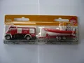 Produktbild: Siku 1636 F  Unimog Feuerwehr mit Boot NEU 