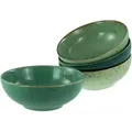 Produktbild: Creatable Schüsselset Nature Collection, Grün, Keramik, 4-teilig, rund, Essen & Trinken, Geschirr, Schalen & Schüsseln, Schüsselset