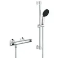 Produktbild: Grohe Precision Flow Duscharmatur Wandmontage mit Thermostat StarLight Chrome 34800001