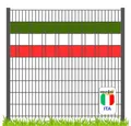 Produktbild: zaunzu Sichtschutzstreifen Fanartikel Italien für Doppelstabmatten Volle Streifenbreite, (1 Set, PP Laserstreifen Zaun), Italien Landesfarbe